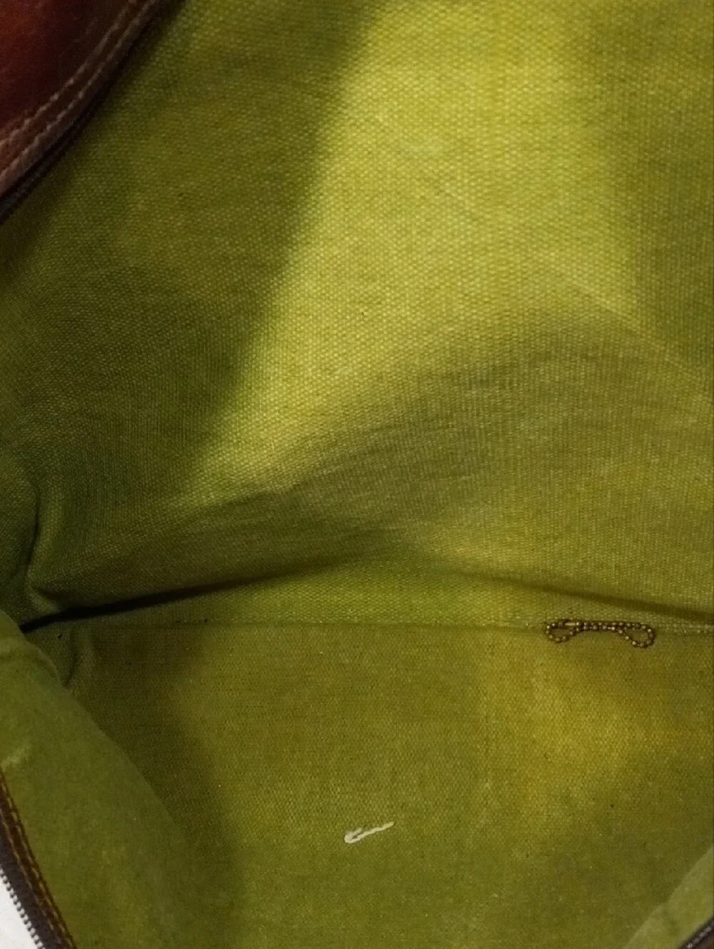 Vintage Brown Leather Messenger Bag